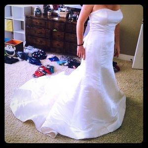 NWT silk wedding dress